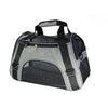 Gray and black breathable mesh pet carrier bag for cats and small dogs