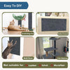 Self-adhesive cat scratching mat used as a scratching post for cats on furniture and walls