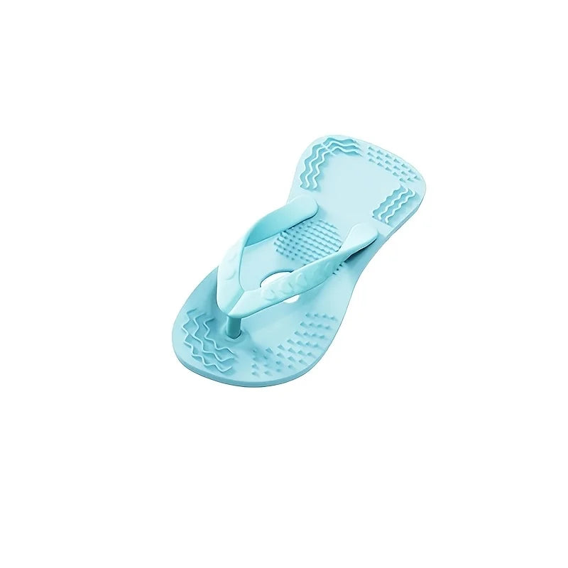 Hellblaue herzförmige Kaugummi-Slipper für Welpen