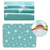 Light blue star patterned reusable absorbent pee pad for small pet cages