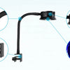 Flexible Metallleuchte mit Kühlventilator und hochwertigen LEDs für Meerwasseraquarien.