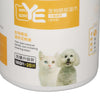A container of eye cleaning wipes labeled EYE Tear stain remover for gentle, non-irritating cleaning.