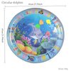 Circular dolphin play mat featuring colorful ocean fish and marine life for cats