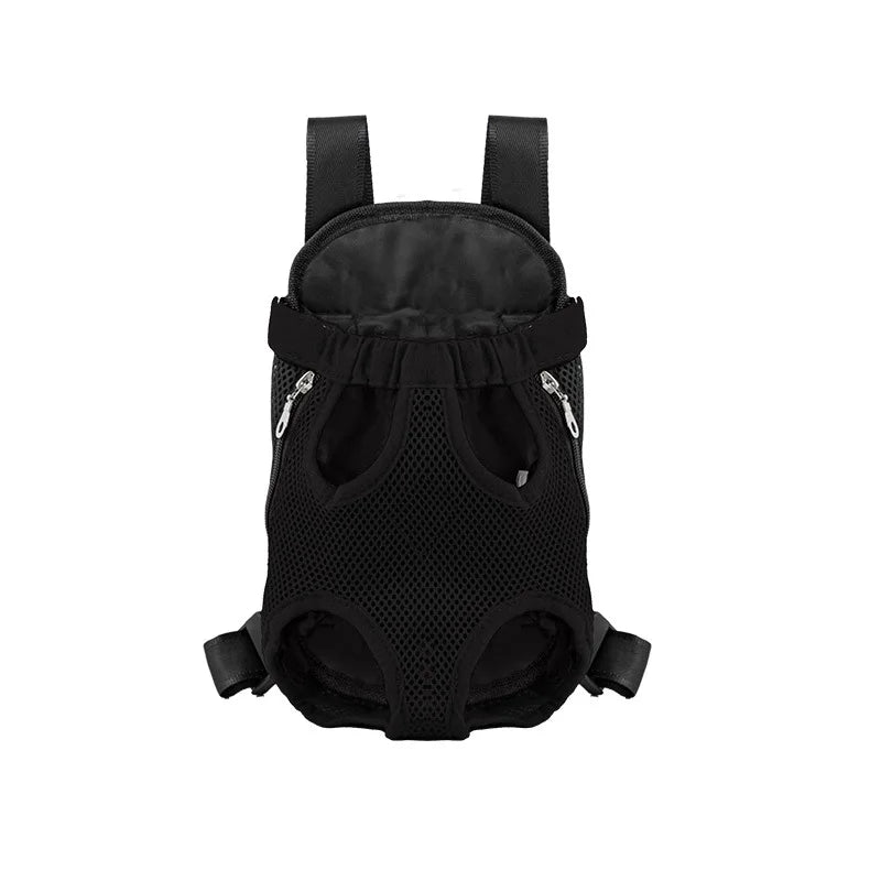 Sac à dos respirant noir pour animaux de compagnie, conçu pour chiens et chats