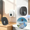 A rechargeable ultrasonic rodent repeller device is shown mounted on a wall, with another unit visible nearby.