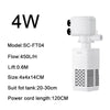 White submersible aquarium filter pump with air pump and wave maker