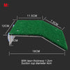 Plateforme verte pour tortue, 18cm de long et 12cm de large, avec un diamètre de ventouse de 4cm.