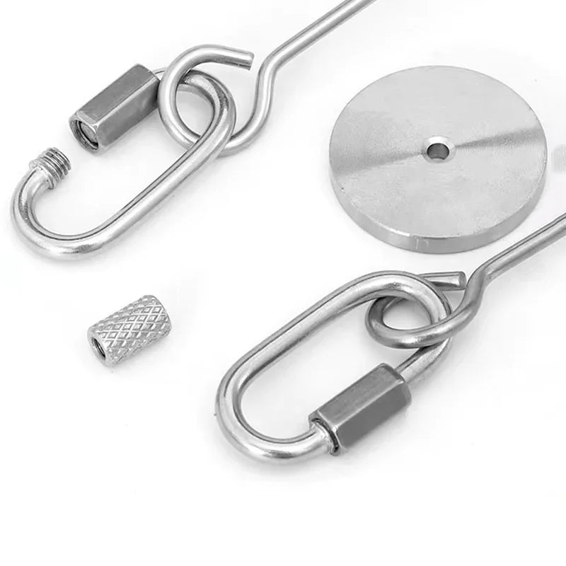 Tenaza de acero inoxidable para alimentar loros con frutas y verduras, con pinza articulada.