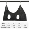 Schwarze Pflegematratze für sicheres Nageltrimmen und Bürsten