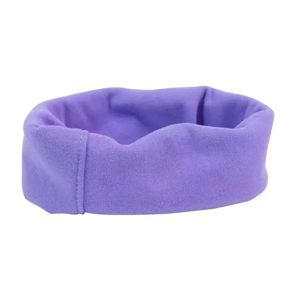 Purple soundproof pet ear muffs for comfort and noise reduction