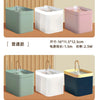 Three versions of activated carbon replacement filters for cat water fountains shown in green, white, and pink colors with sp