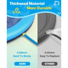 A comparison showing a thickened material splash pad, highlighting its durability with measurements of 0.58mm hard to break v