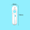 A white professional pet nail clipper with an LED light, shown in a vertical view.