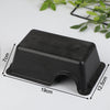 Black reptile and small animal hide box with dimensions 19cm long and 12.5cm wide
