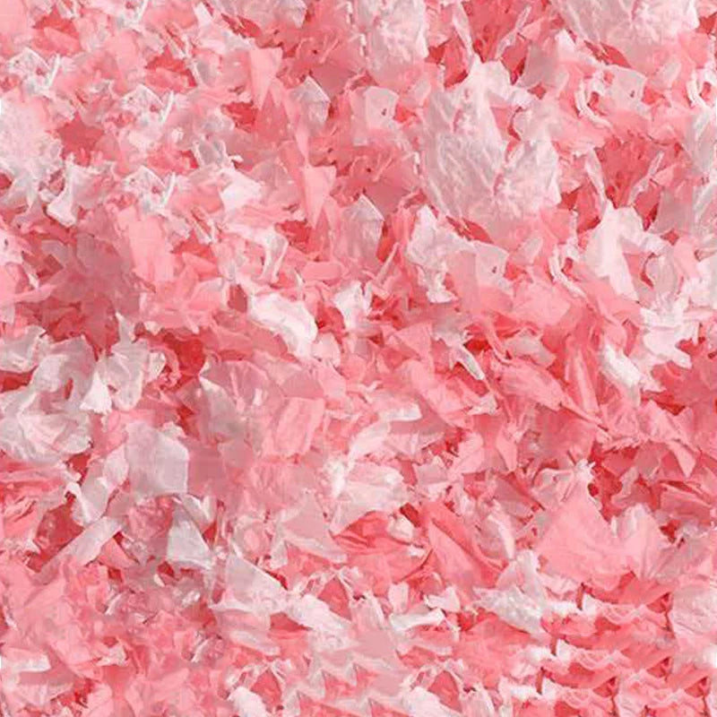 Rosa zerknülltes Papierbett für syrische Hamster
