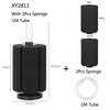 Black biochemical sponge filter with a clear tube and two sponges included