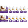 A set of white cat calming pheromone diffusers for anxiety relief and stress reduction.