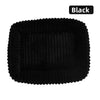 Lit de compagnie en peluche noire pour chiens et chats