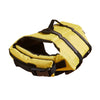 Gilet de sauvetage pour chien jaune et noir réfléchissant, conçu pour la nage et la sécurité
