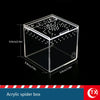 Caja de araña de acrílico transparente con puerta magnética y púas internas