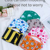 Assortment of cute cartoon modeling reusable washable sanitary pants for male dogs in various colors and patterns