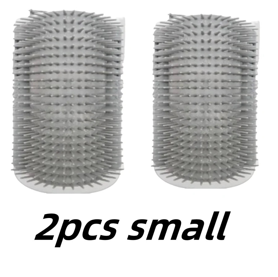 Two small multi-functional pet grooming combs and scratchers