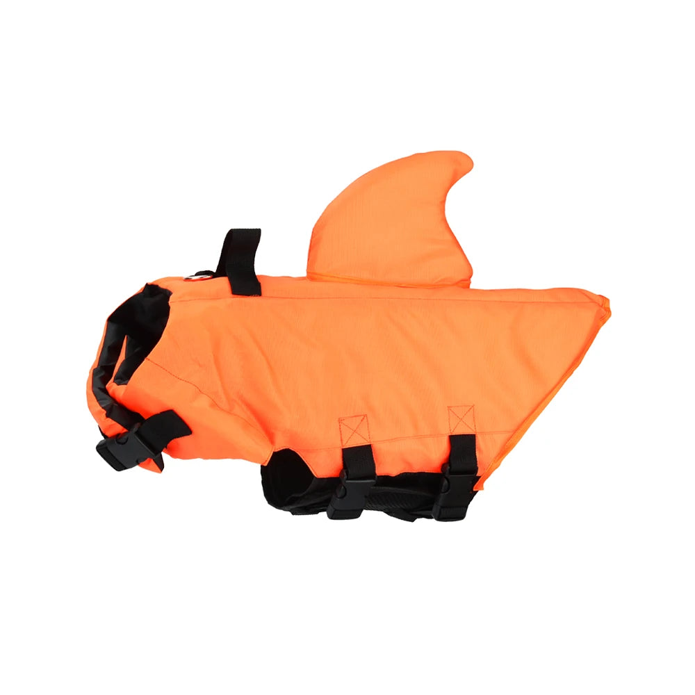 Orange water resistant life vest jacket for dogs