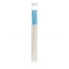 A clear tube containing a set of blue and white disposable ear cleaning tools.