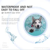 A close-up of a dog's paw gripping a surface, demonstrating waterproof and non-slip features.