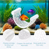 White 3D printed floating hammock for betta and shrimp used as aquarium decor