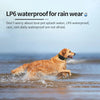 A golden retriever dog is running through the water, splashing and enjoying the activity.