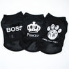 Chalecos de disfraz de verano negro para mascotas pequeñas, con diseños BOSS y Princesa