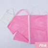 Pink reusable mesh bag for cat grooming and bathing