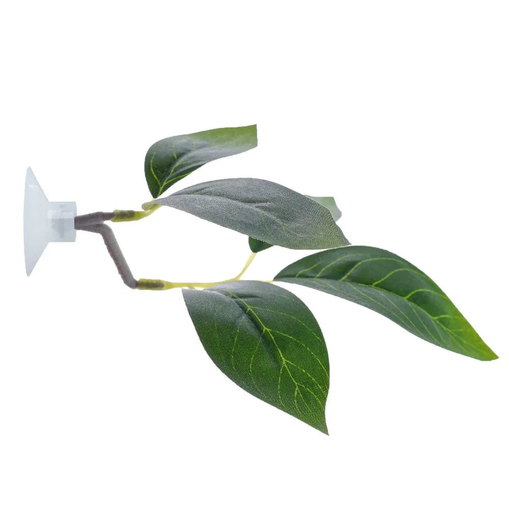 Feuilles de lotus vertes simulées utilisées comme décoration ou substrat pour les aquariums de poissons Betta