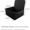Alfombrilla de mascotas acolchada negra o funda para asiento de coche con asas