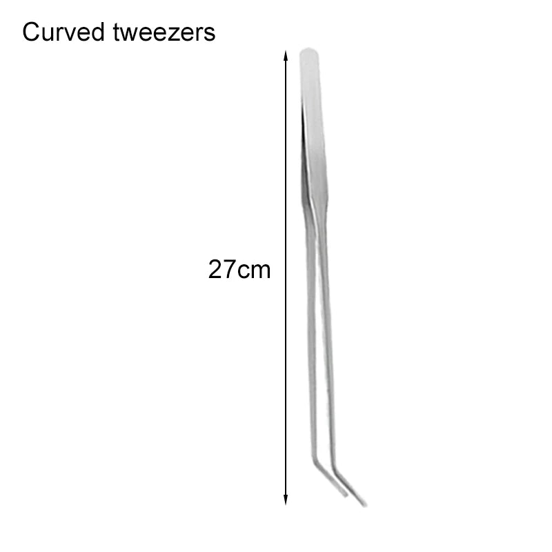 Edelstahl-Greifzange mit 27 cm Länge zum Aquarium reinigen.