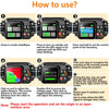 Instructions for using a GPS wireless dog fence system showing steps for metal probe, turning on GPS, setting boundary, and t