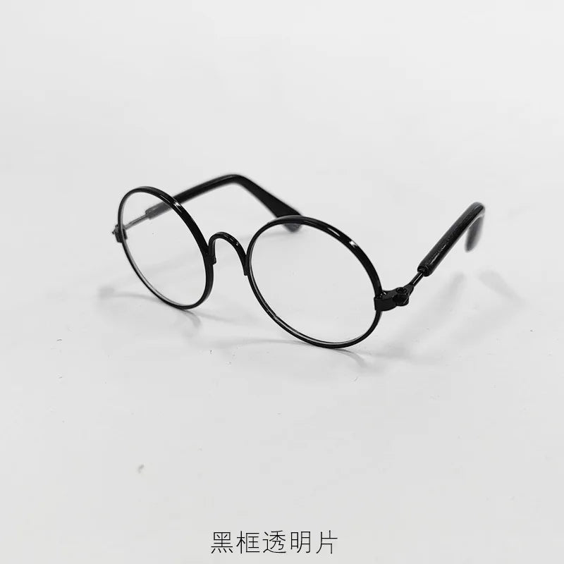 Black lens vintage round pet sunglasses for dogs and cats