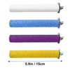 Four paint rollers in white, blue, purple, and yellow colors shown side by side.