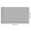 A rectangular gray cat litter mat with a honeycomb texture, measuring 120cm by 70cm.