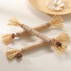 Natural silvervine cat chews and dental health toys made of woven natural fibers