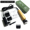 A set of 1 piece spare blade and toolbox for a professional corded pet clipper.