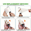 Instructions show how to use and replace the Ultra-Sticky Lint Roller for pet hair removal by removing, scrolling, and pushin