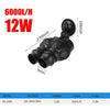 Black submersible water circulation pump with a 12W motor and various size options.