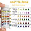 Botella blanca de kit de prueba de agua para 7 en 1 con gráficos de color para cloro, bromuro, pH, alcalinidad, ácido cianúri