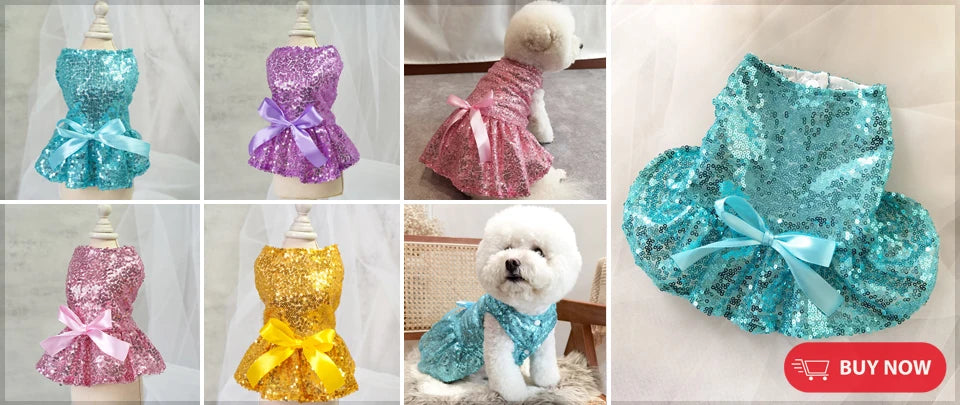 A set of paw print dog waste bags with a dispenser and bow, shown in various colors like teal, purple, pink, and gold.