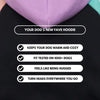 A purple dog hoodie is shown, emphasizing that it keeps the dog warm and cozy, is fit tested on 1000+ dogs, feels like a hug,