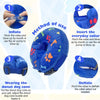 Instrucciones de cómo inflar, insertar y desinflar un collar de recuperación inflable para mascotas.