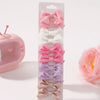Pinces à cheveux en ruban roses, blancs, violets et beige pour filles.
