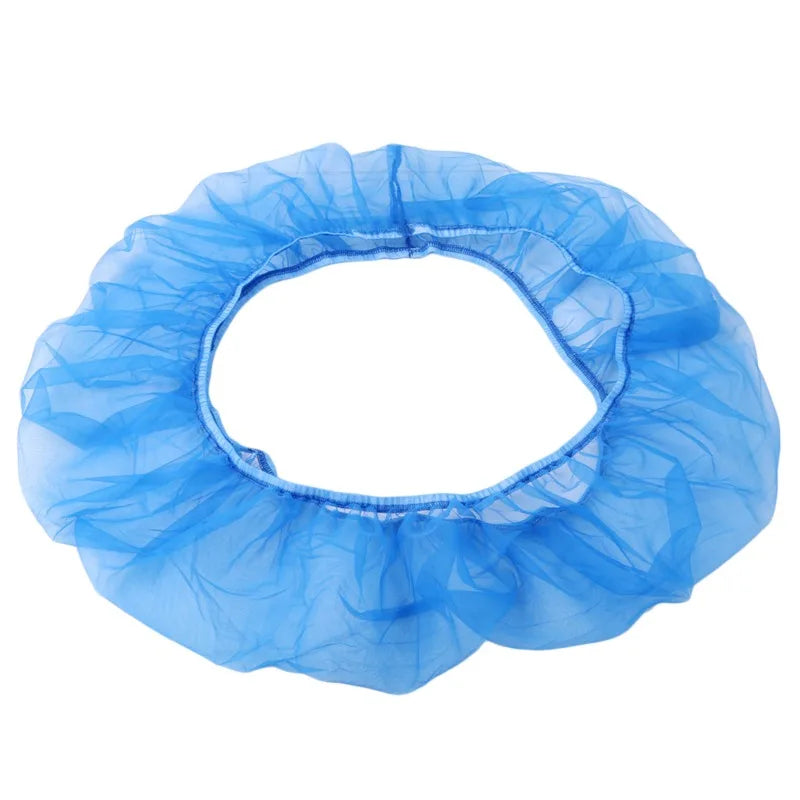 Light blue nylon mesh skirt designed as a debris guard for bird cage seed catchers